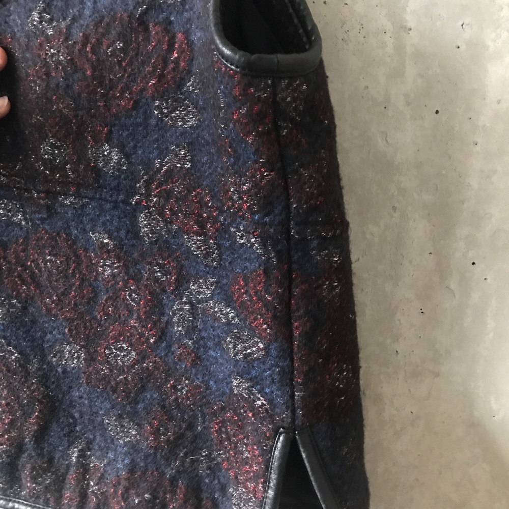 Waller Floral Tapestry Vest W/ Leather Trim - Picture 9 of 11